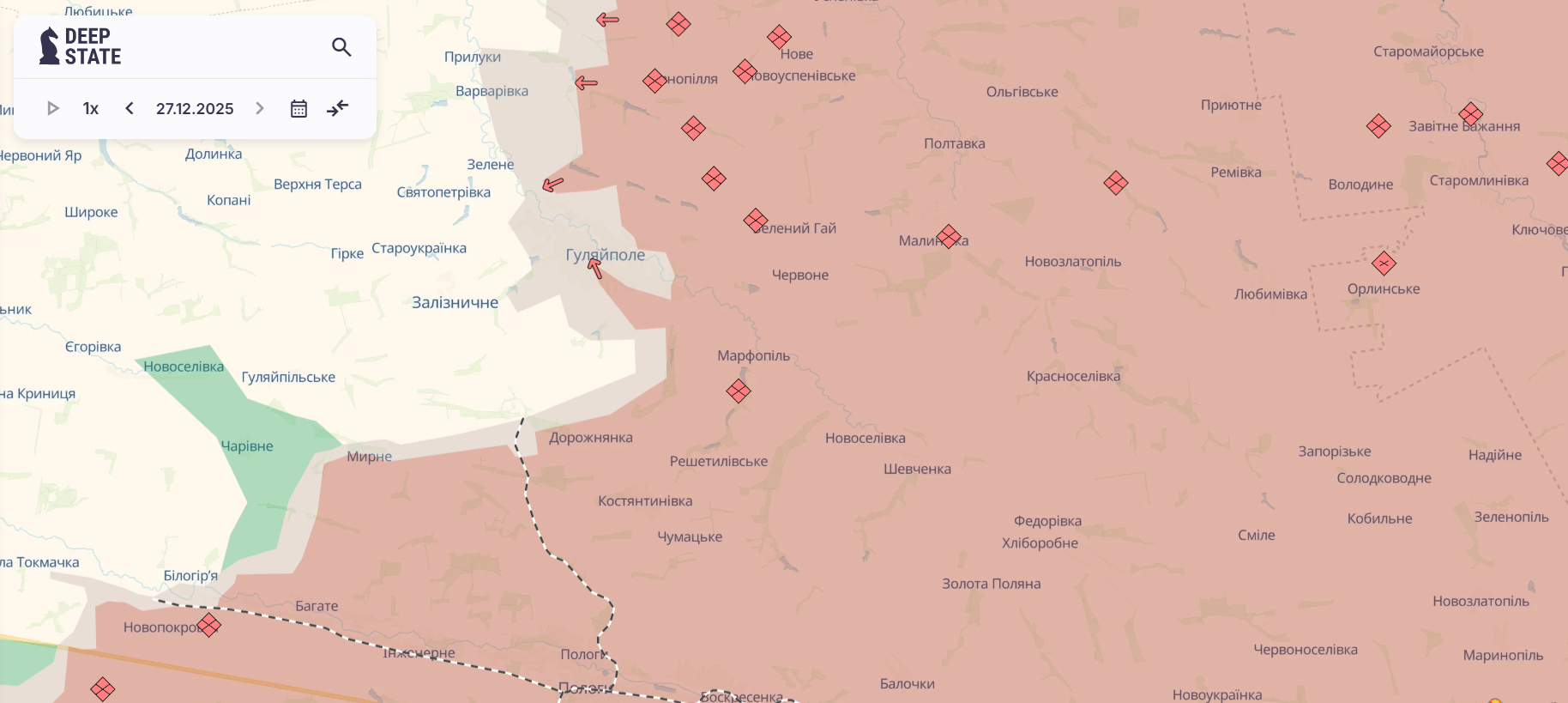 Скріншот: DeepState