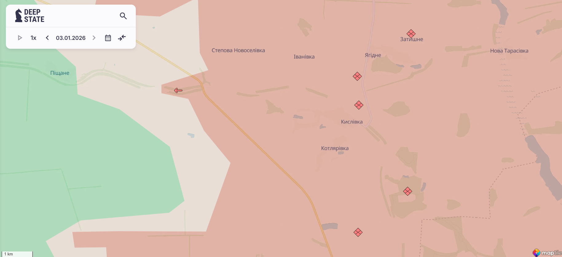 Скриншот: DeepState