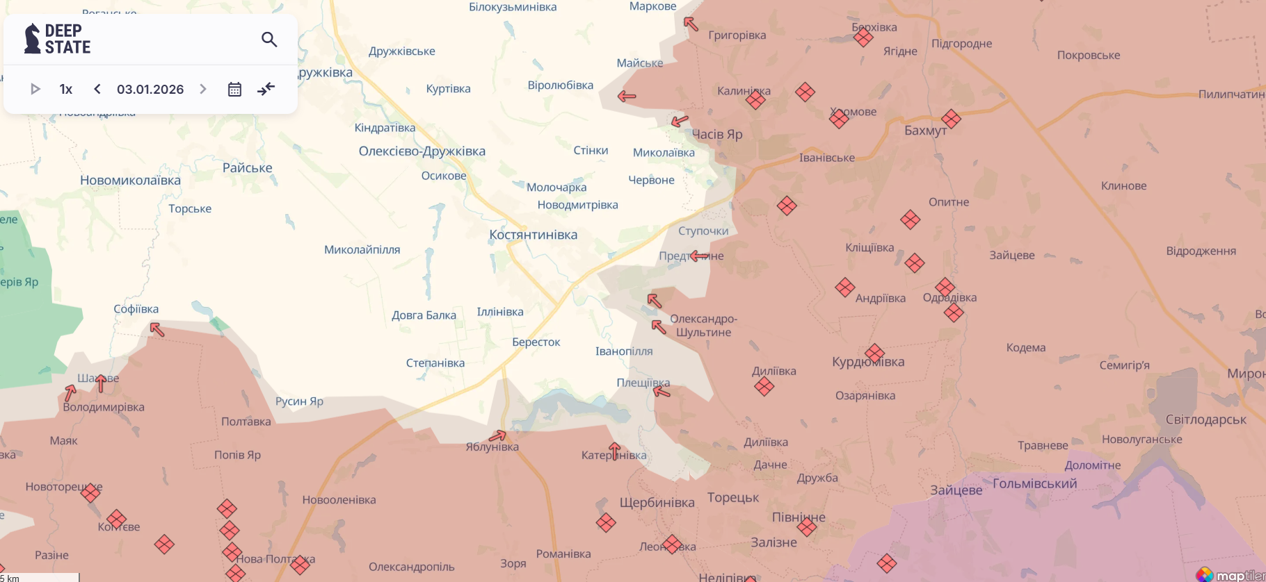 Скриншот: DeepState