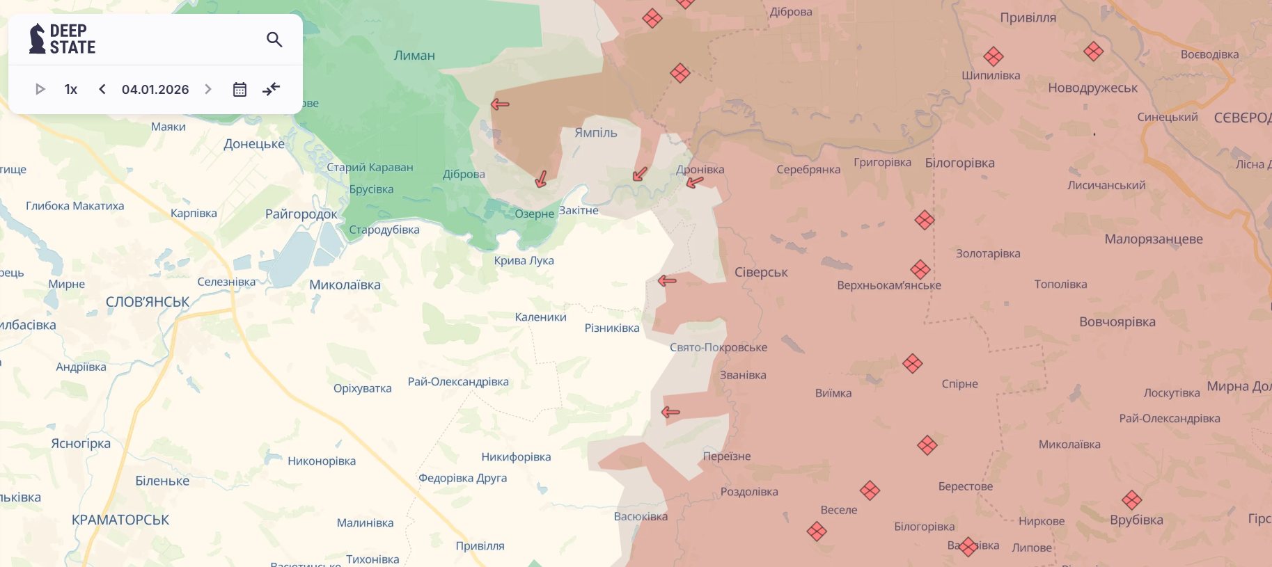 Скриншот: DeepState 