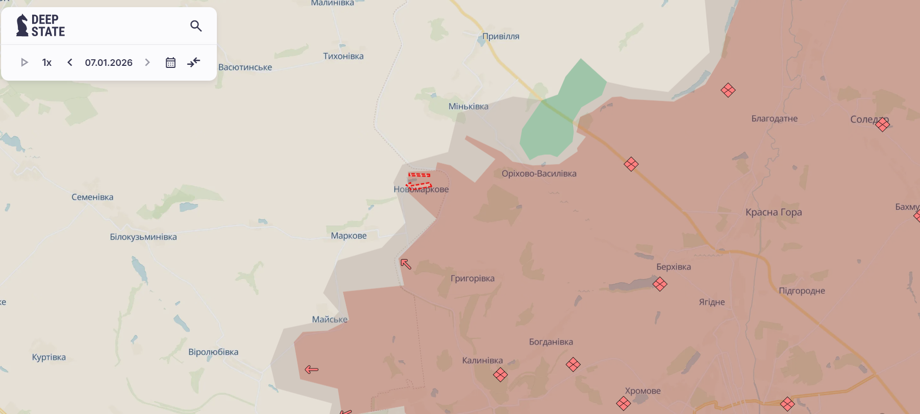 Скріншот: DeepState