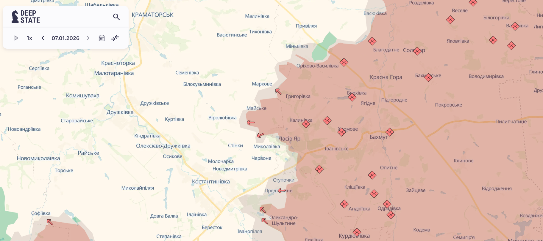 Скріншот: DeepState