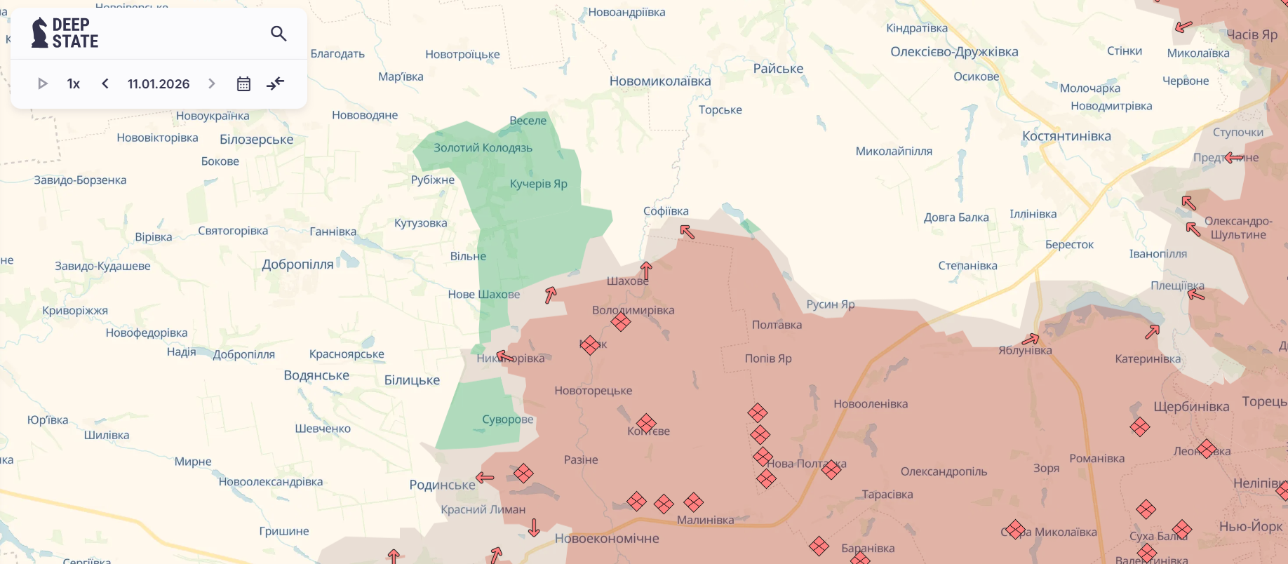 Скриншот: DeepState