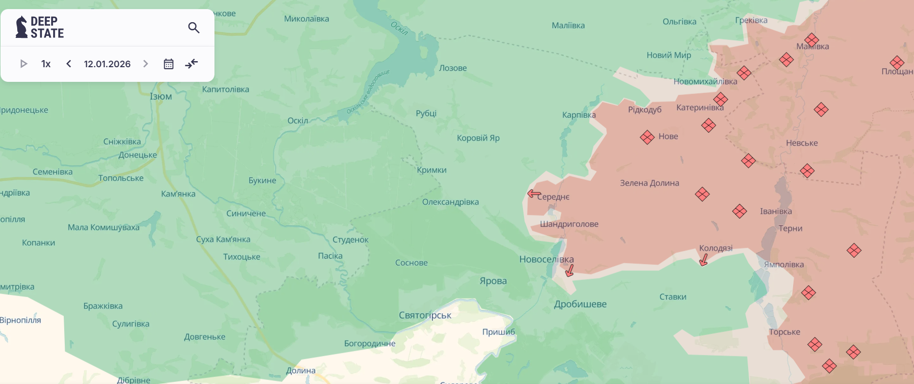 Скриншот: DeepState