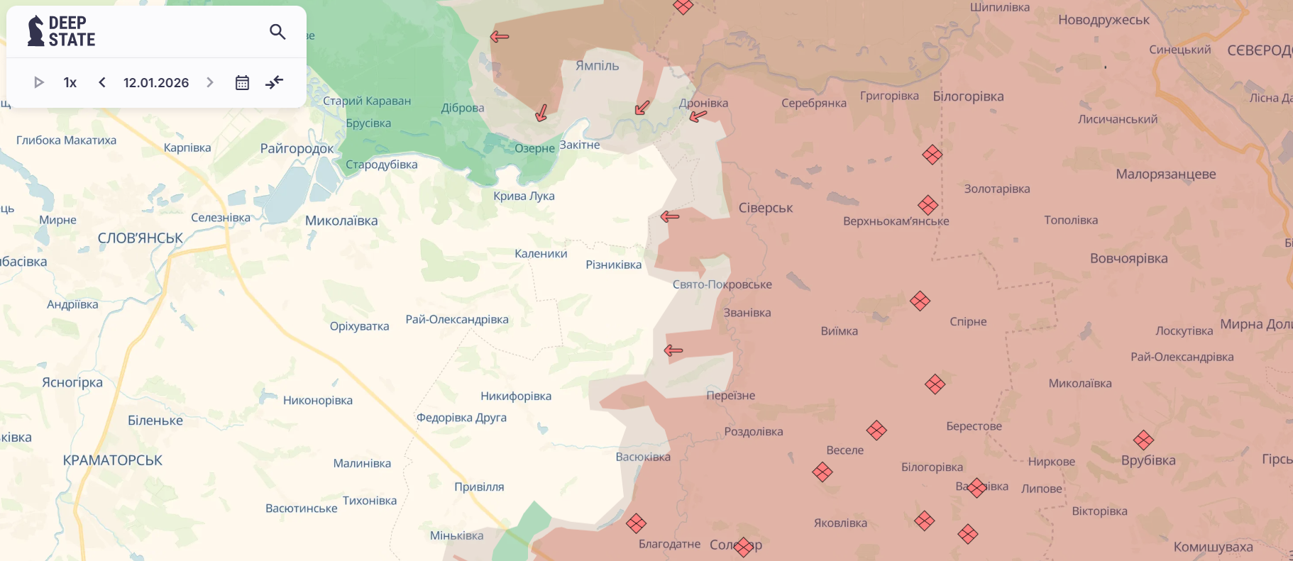 Скриншот: DeepState