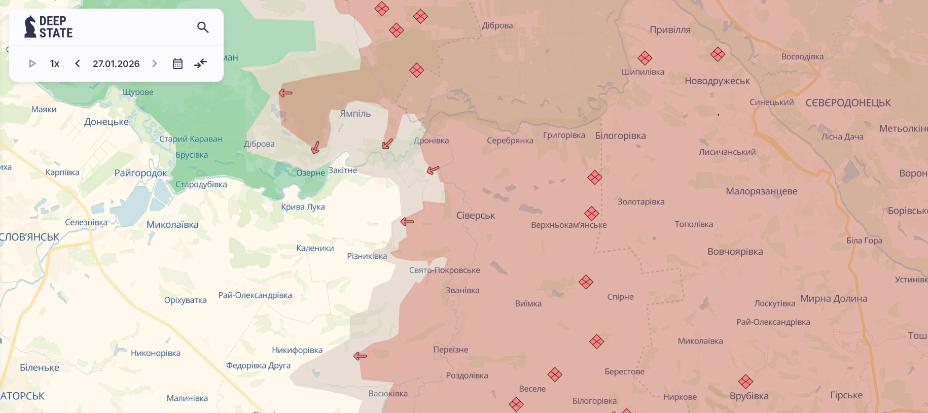 Скриншот: DeepState