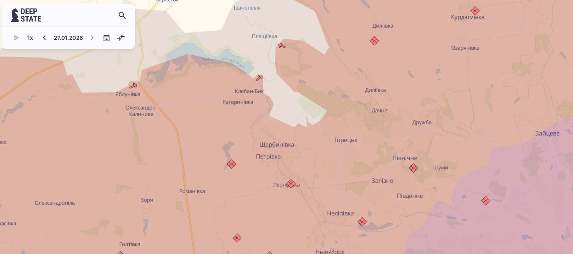 Скриншот: DeepState