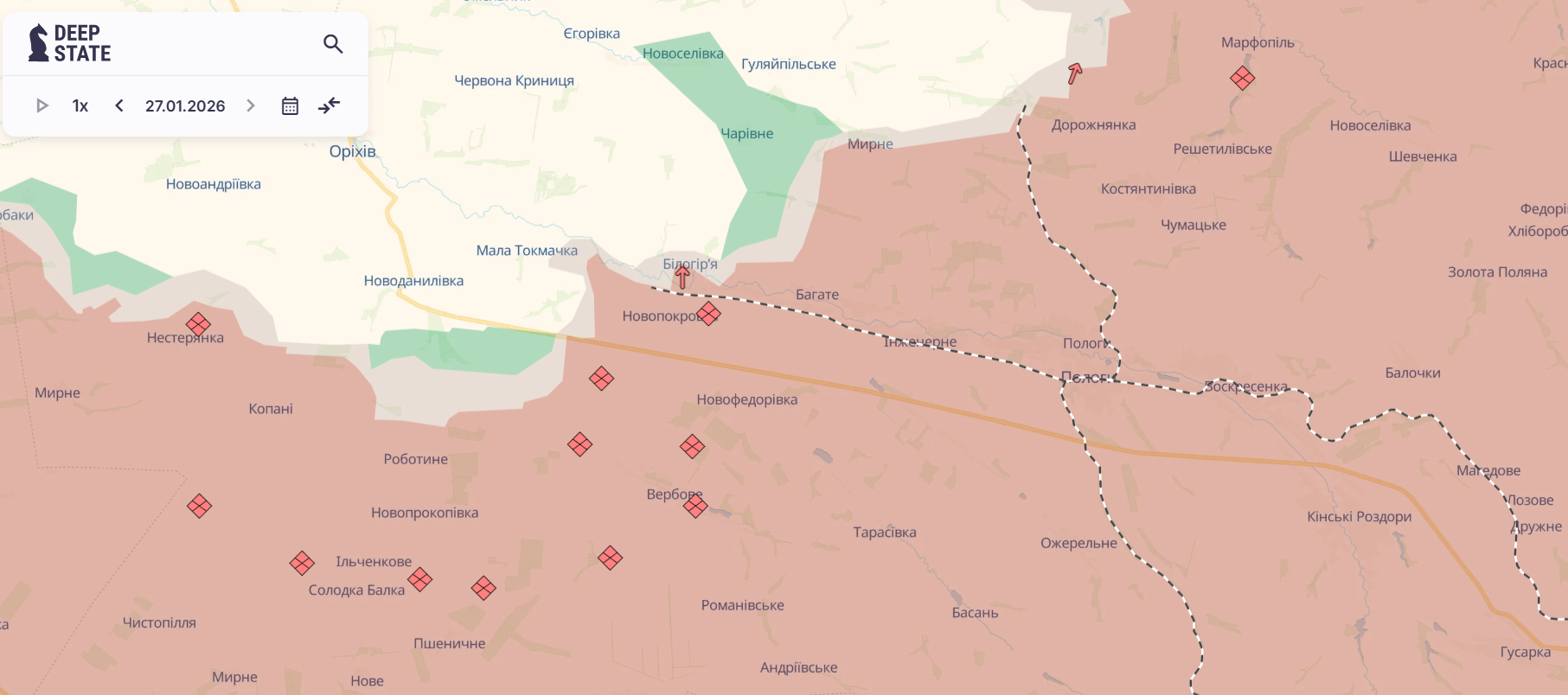 Скриншот: DeepState