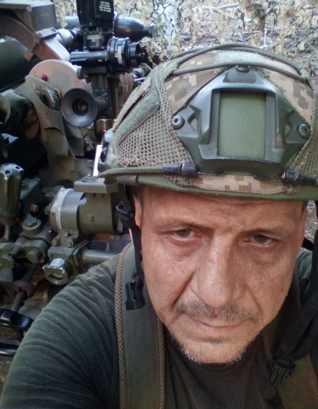 Ярослав Кравчук на передовой. Фото: hromadske