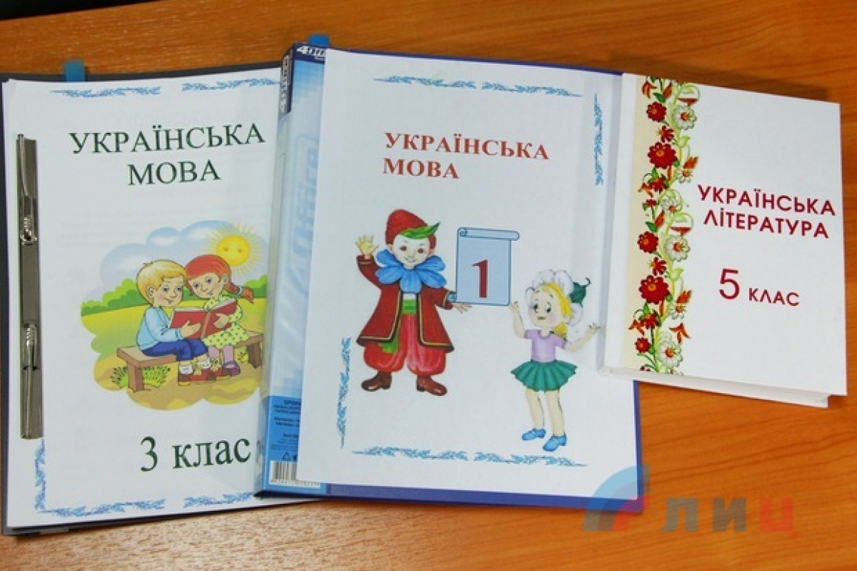 Макеты новых учебников, подготовленных «ЛНР». Источник фото: ЛИЦ