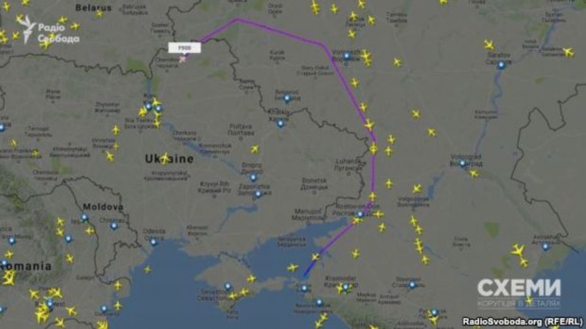 Самолет Медведчука, несмотря на запрет, осуществляет прямые рейсы в Россию, - СМИ