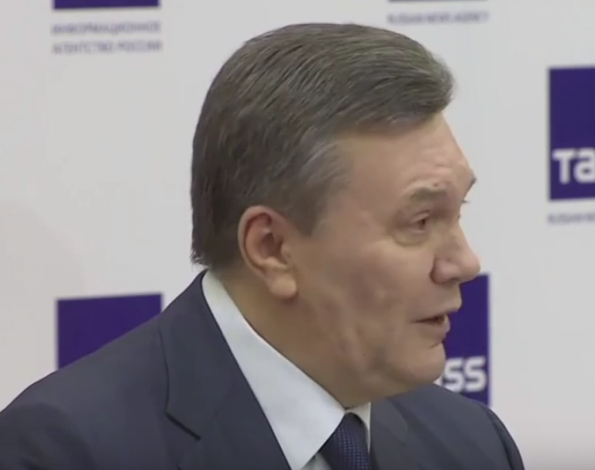 Янукович выступил за территориальную целостность Украины и озвучил сценарий прекращения войны на Донбассе 