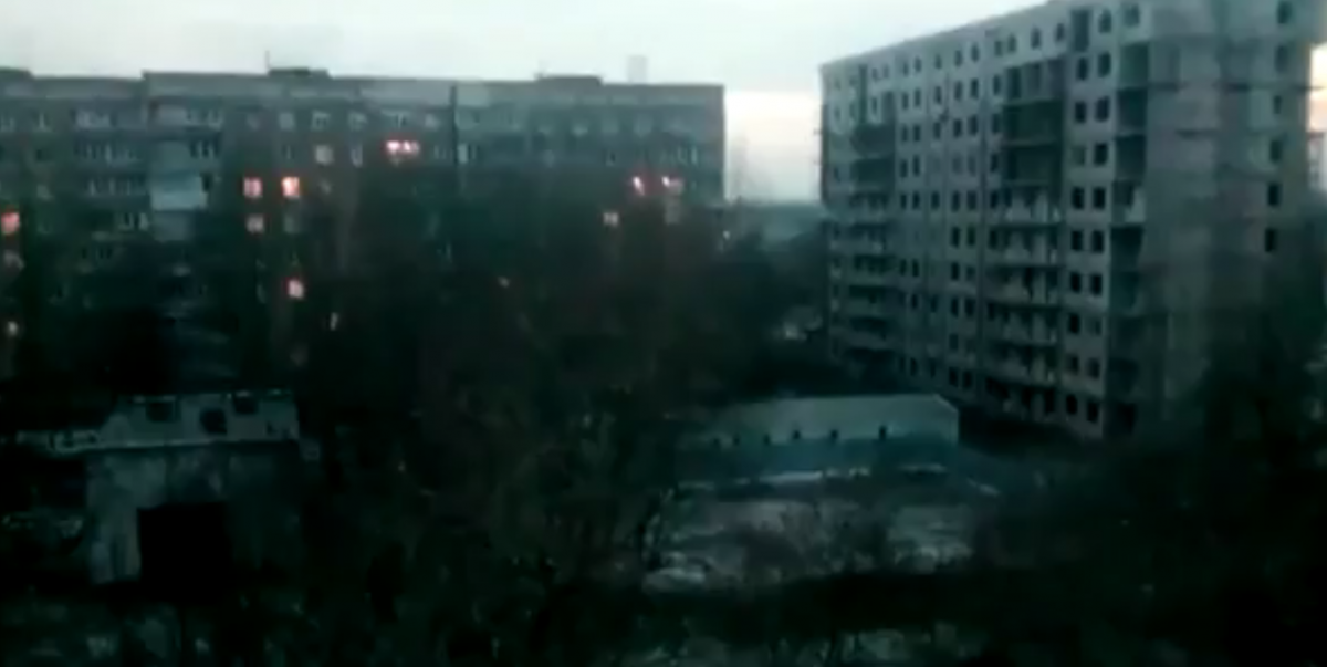 В Донецке слышны звуки сильного боя