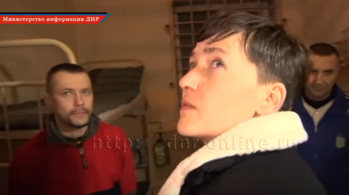СМИ «ДНР» показали, что делала Савченко на неподконтрольной территории