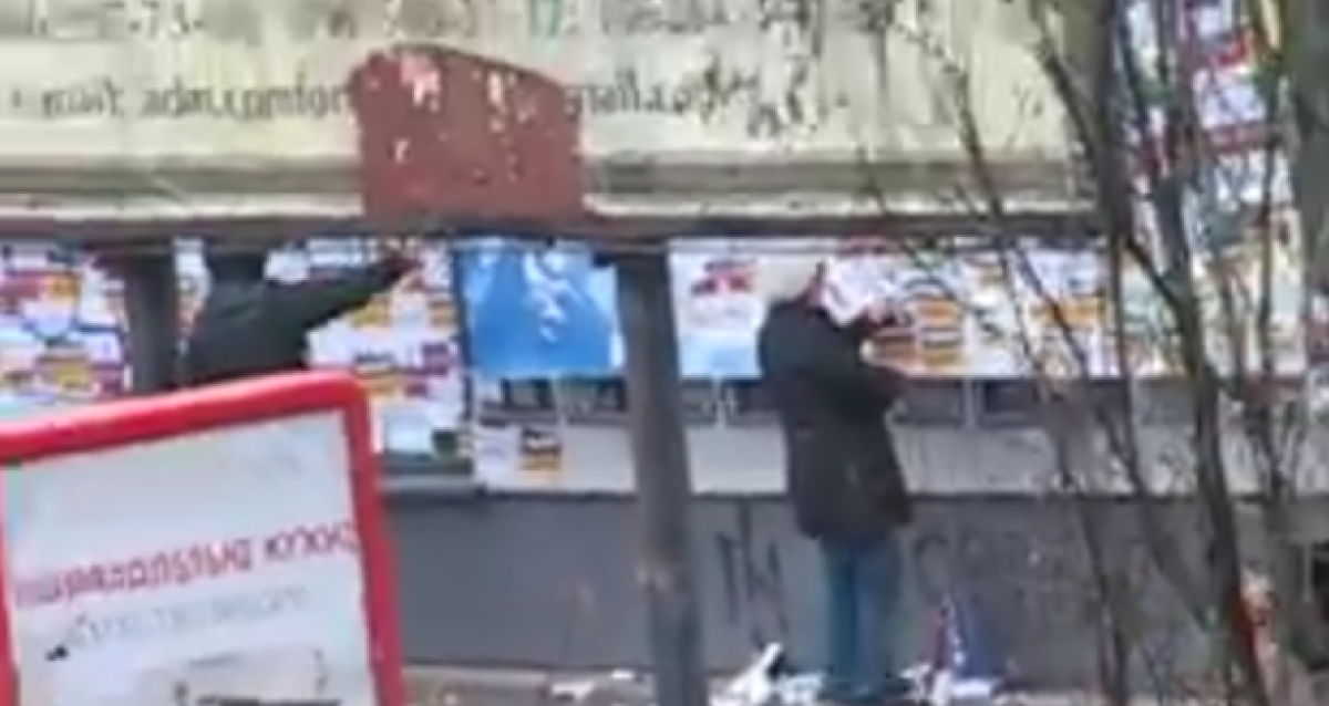 Жители Краматорска очистили «Сбербанк» после акции националистов 
