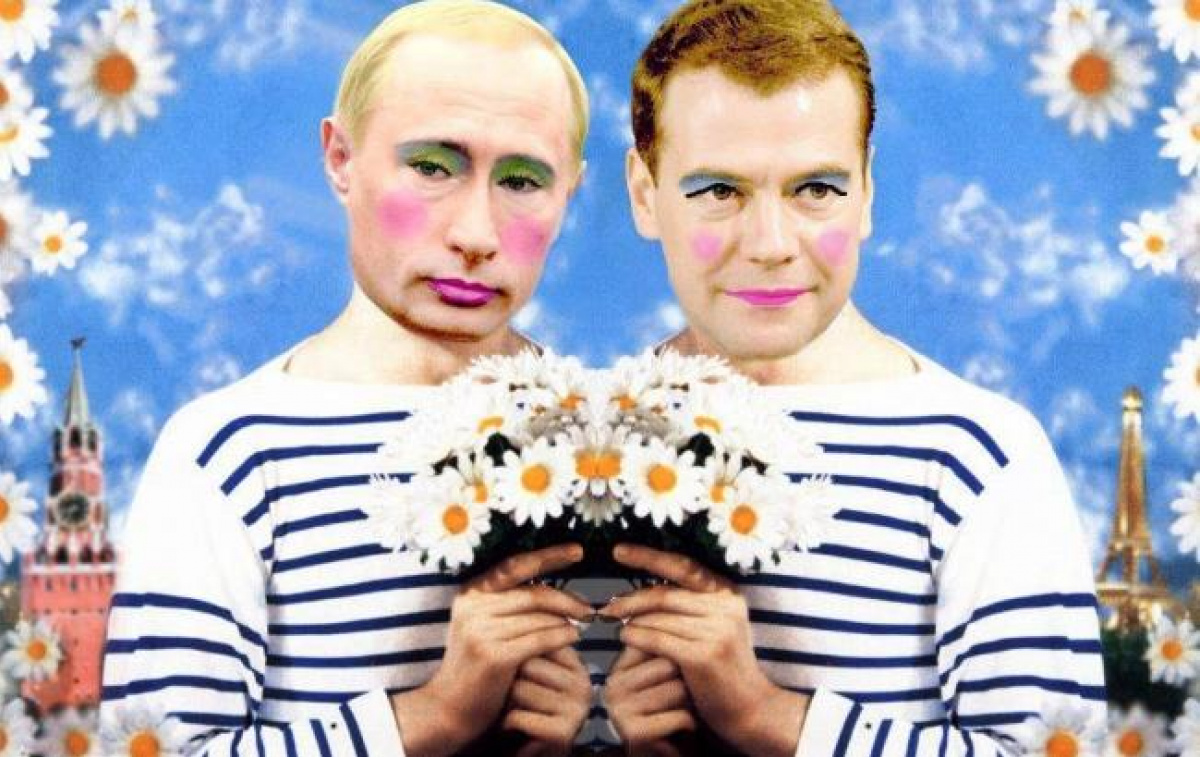 В России портрет накрашенного Путина приравняли к экстремизму 