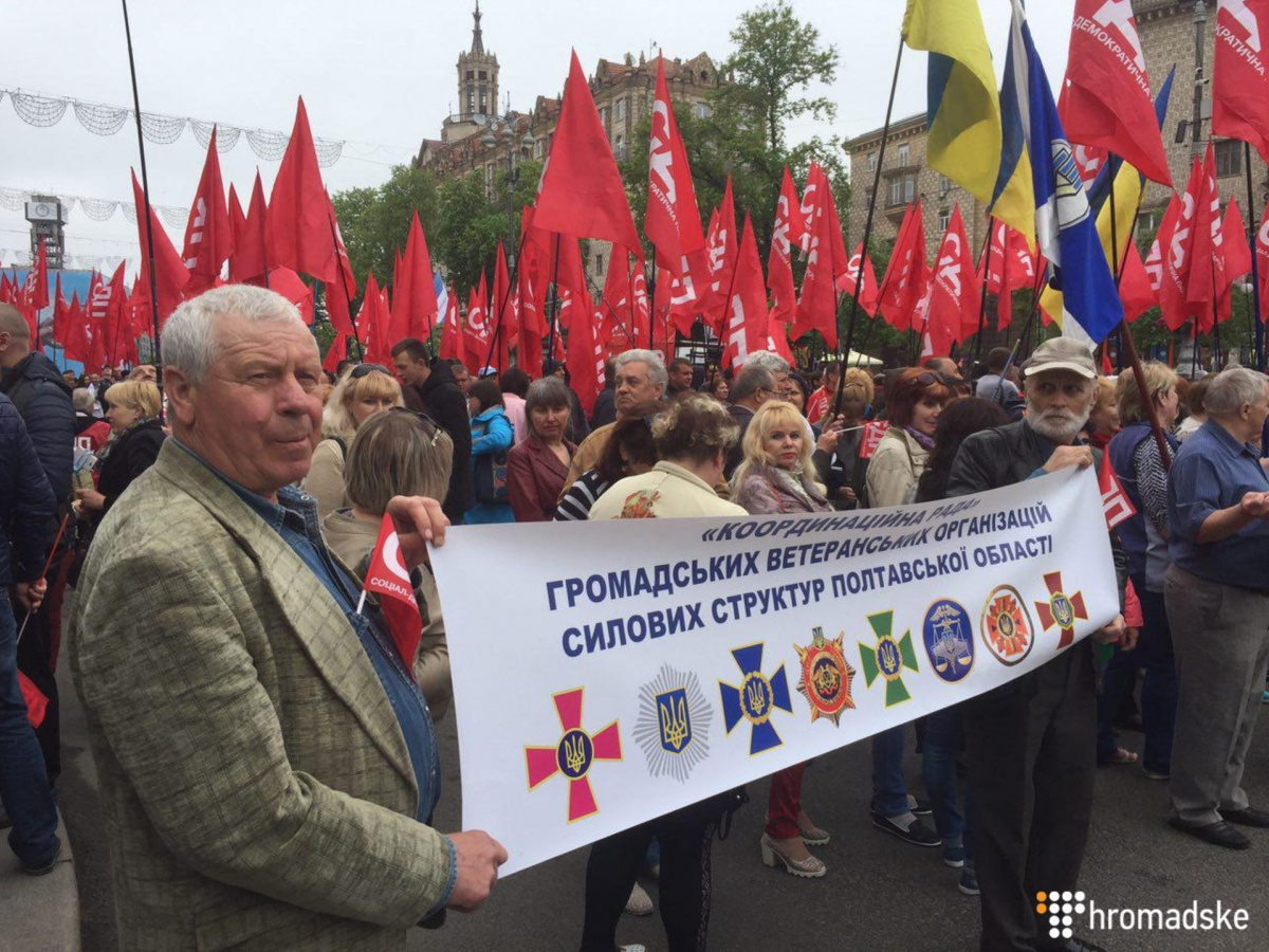 В Киеве профсоюзы провели марш