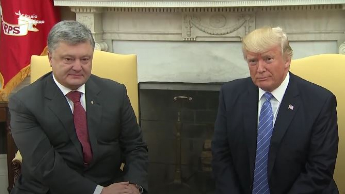 Трамп назвал «хорошей» дискуссию с Порошенко о конфликте на Донбассе