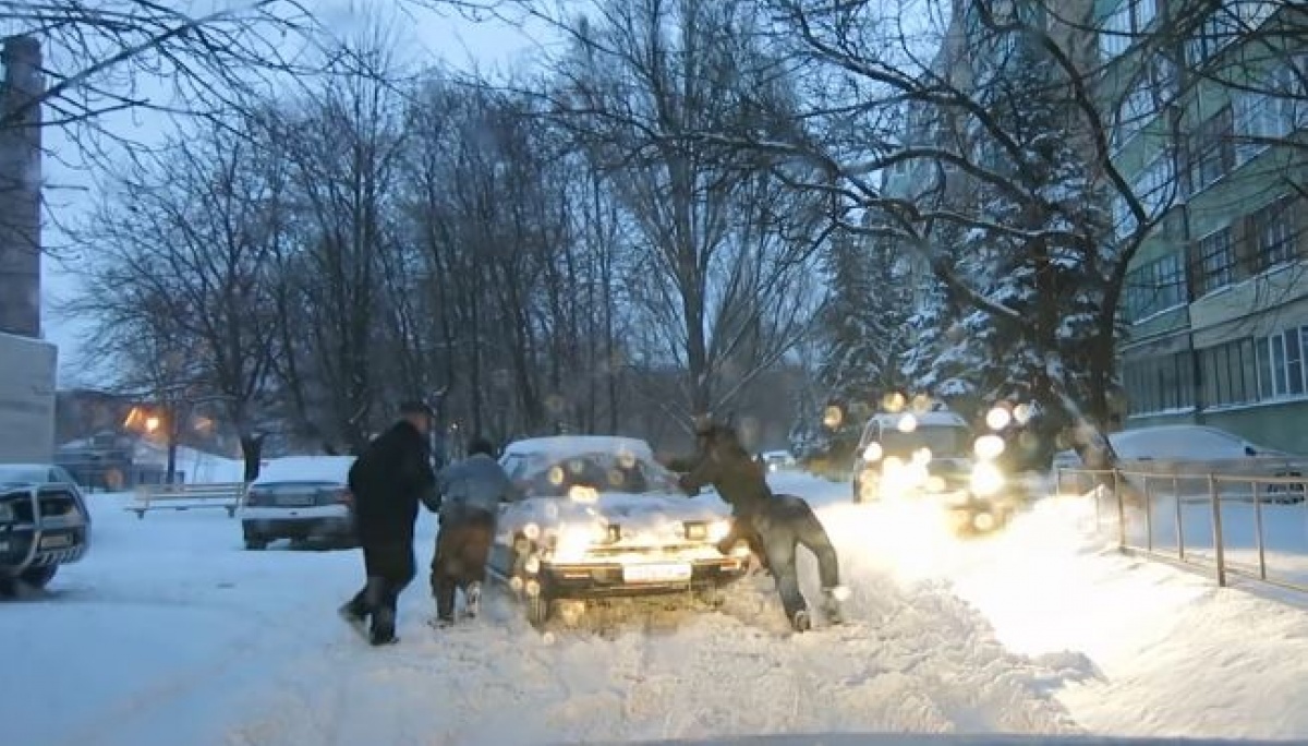 Донбасс борется со снегом. Видео из Донецка и Славянска