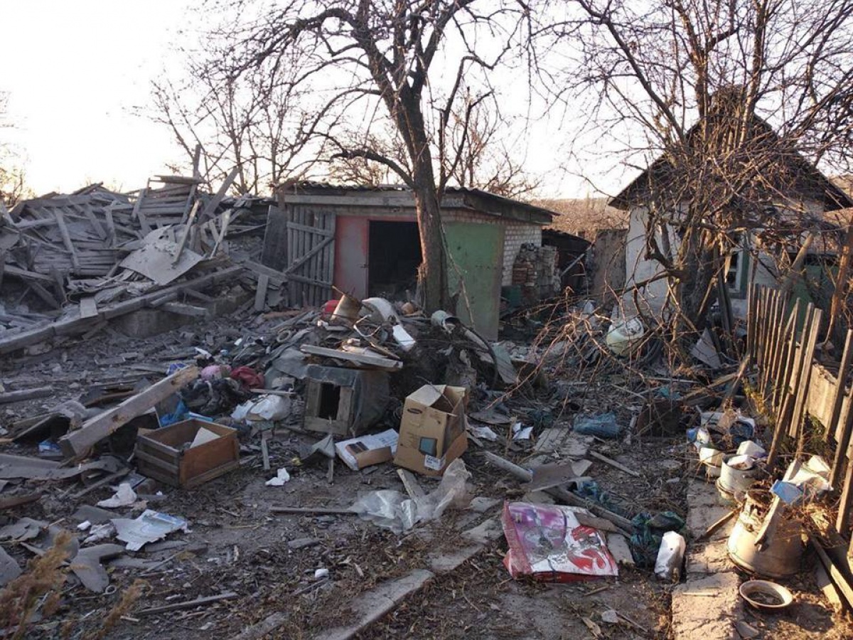Штаб ООС: В поселке на Донетчине обстрелом уничтожены два дома