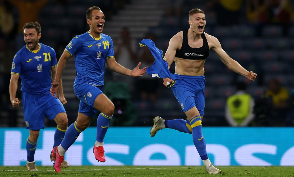 Историческая победа сборной Украины на Евро. Фото: UEFA