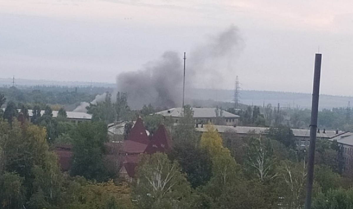 Пожар в Ясиноватой. Фото: Типичная Ясиноватая / VK