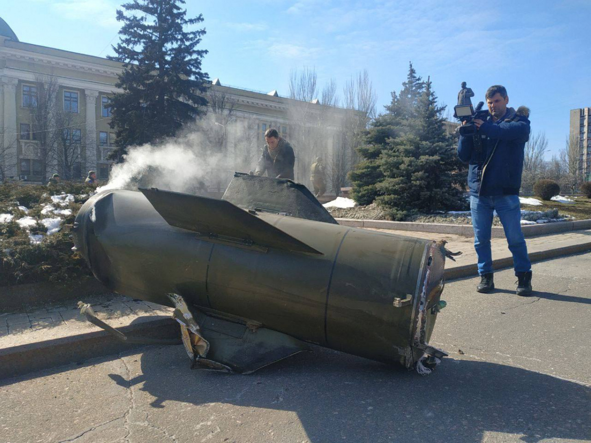 «Точка-У» в центре Донецка. Фото из соцсетей