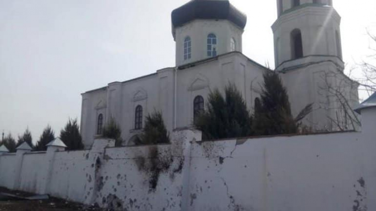 В Луганской области под обстрел попал мужской монастырь