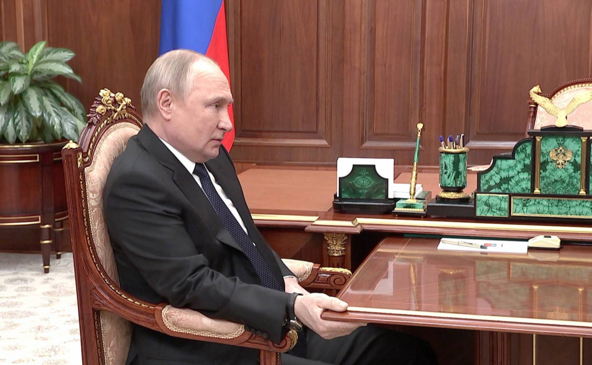 Путин на встрече с Шойгу. Фото: сайт Кремля