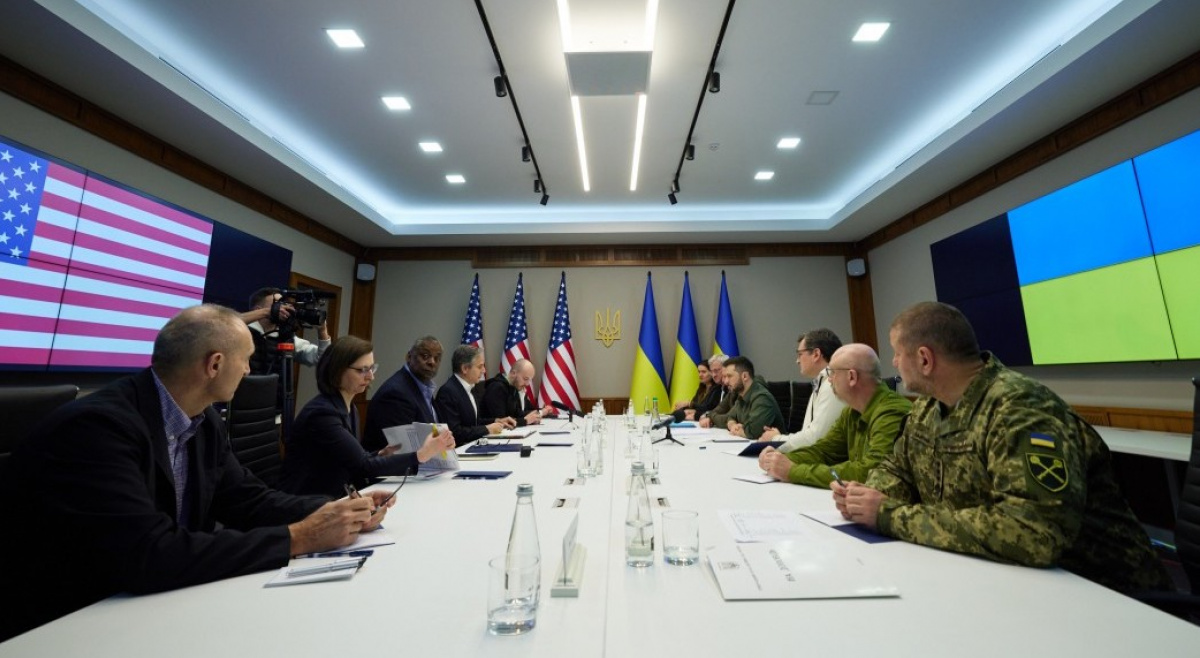Переговоры американской и украинской сторон. Фото: Офис президента Украины