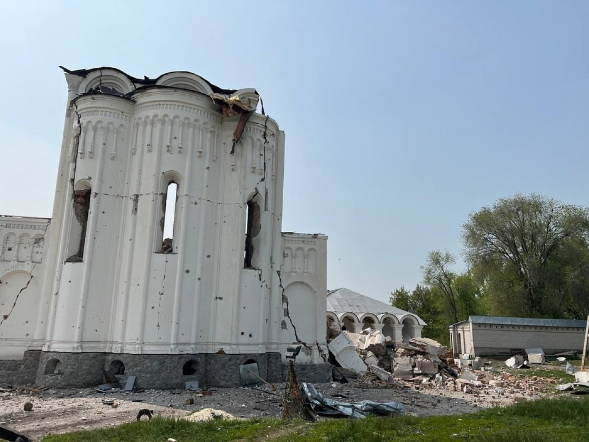 Российские войска разрушили православный скит в Донецкой области
