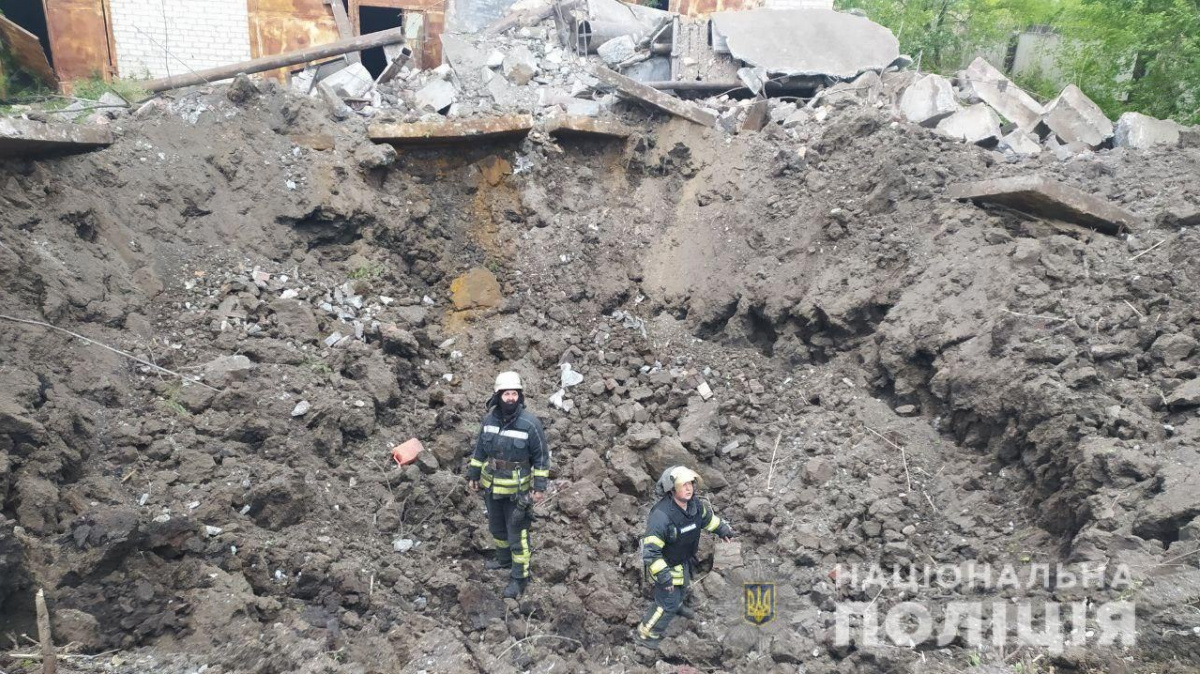 Последствия обстрела Донецкой области. Фото: Нацполиция
