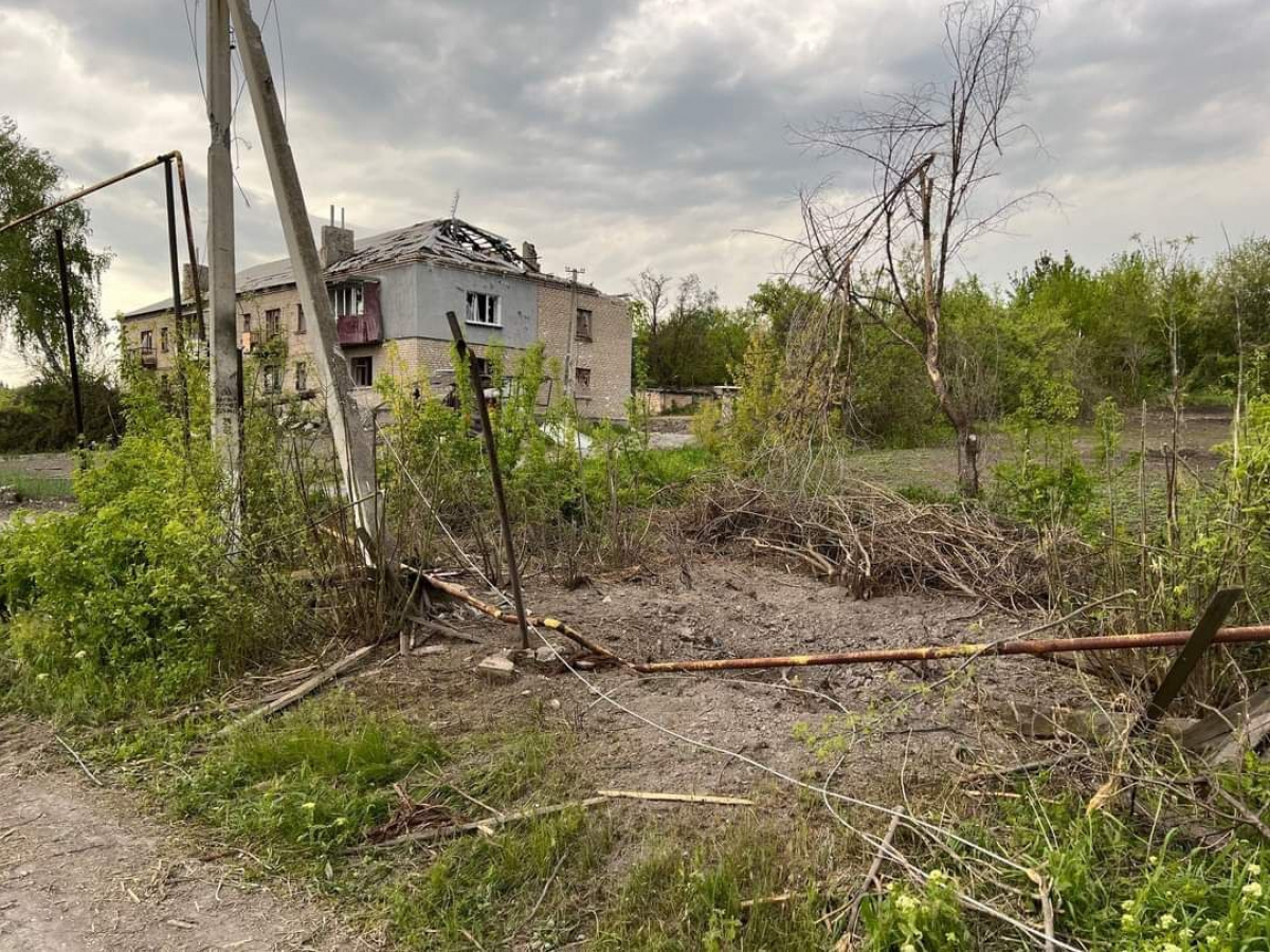 Последствия российских обстрелов на Луганщине. Фото: Луганская ОВА