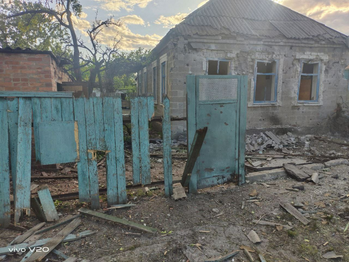 Обстрел Донецкой области. Фото: ОВА