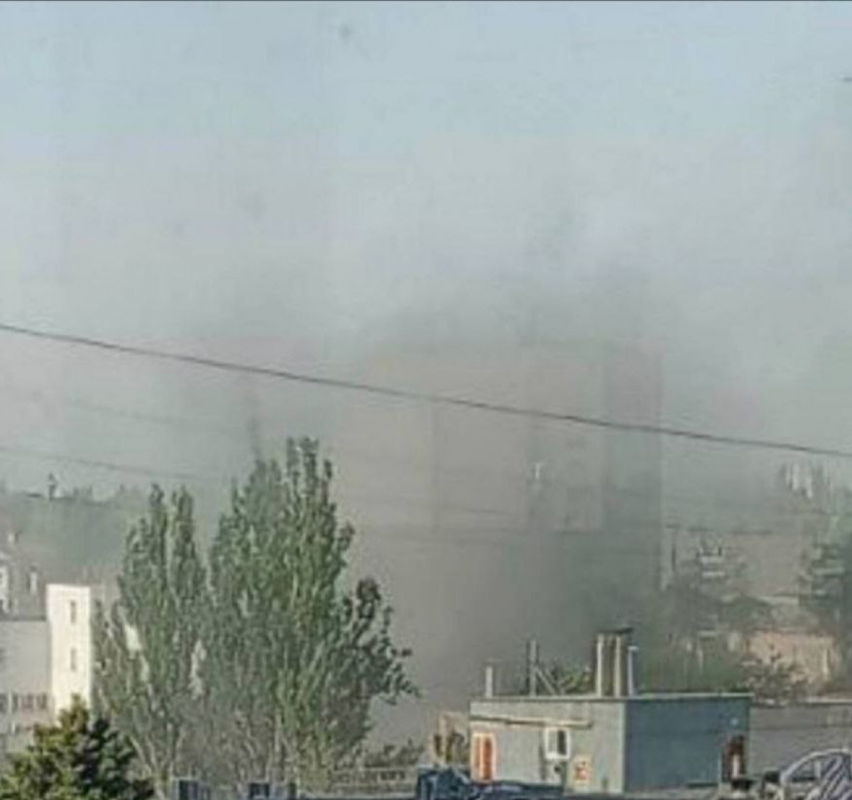 Взрыв в центре Мелитополя. Фото из соцсетей