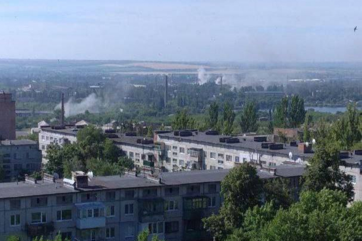 Обстрел Славянска утром 28 июня. Фото из соцсетей