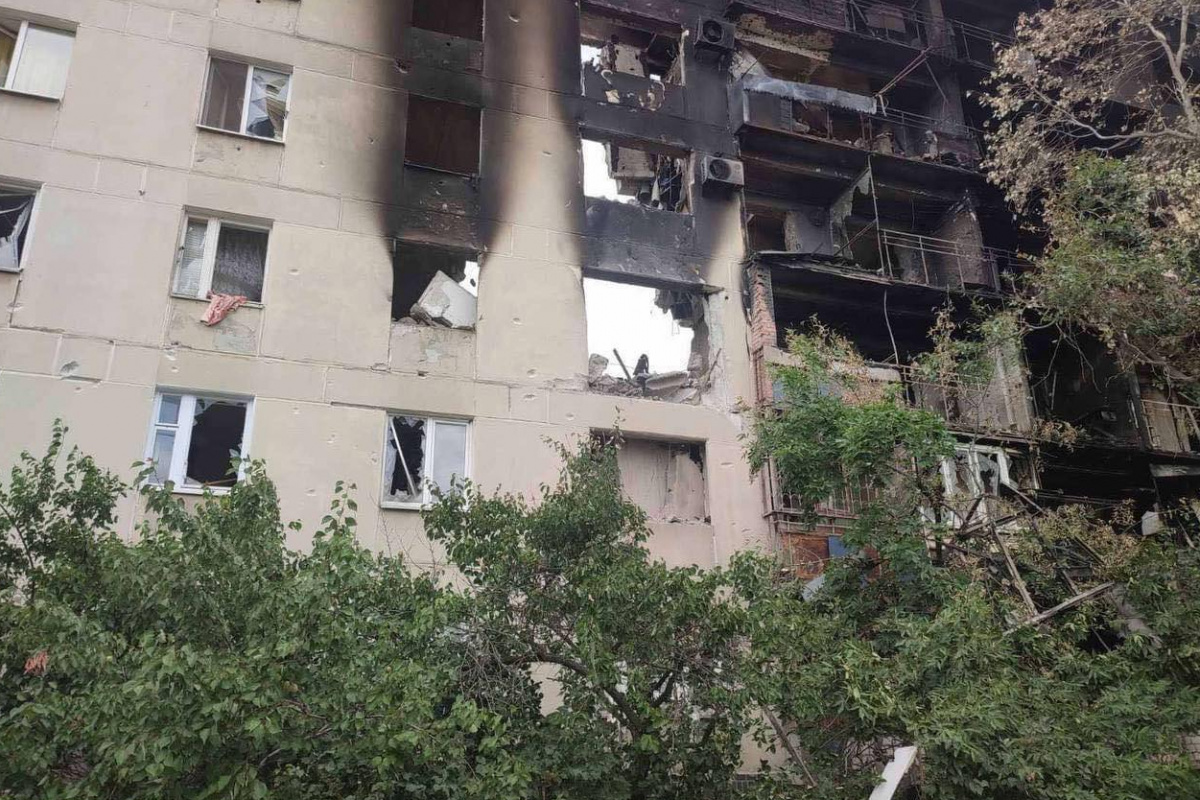 Последствия обстрела в Луганской области. Фото: ОВА