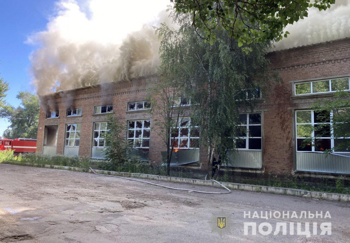 Последствия обстрела Славянска. Фото: Полиция