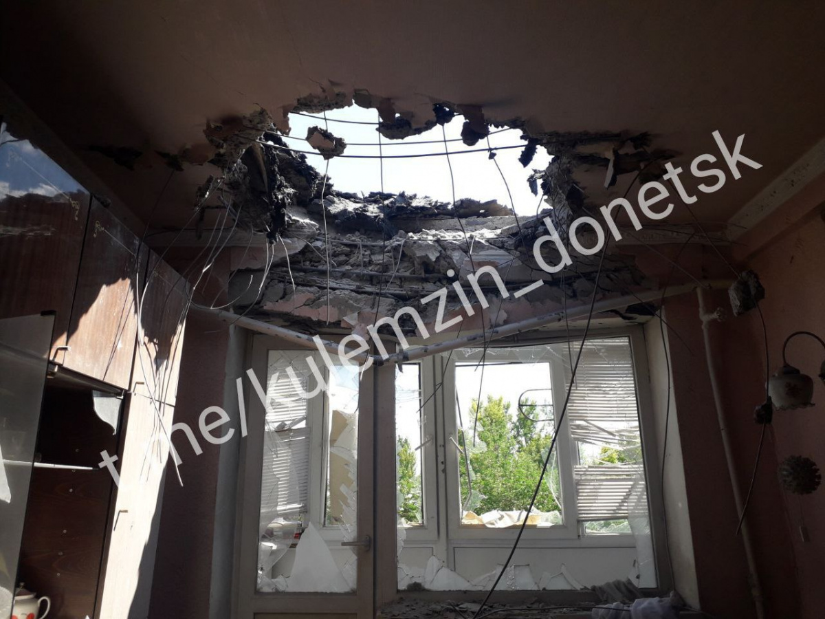 Обстрел Донецка: В Куйбышевском районе — попадание в жилой дом, есть пострадавшие