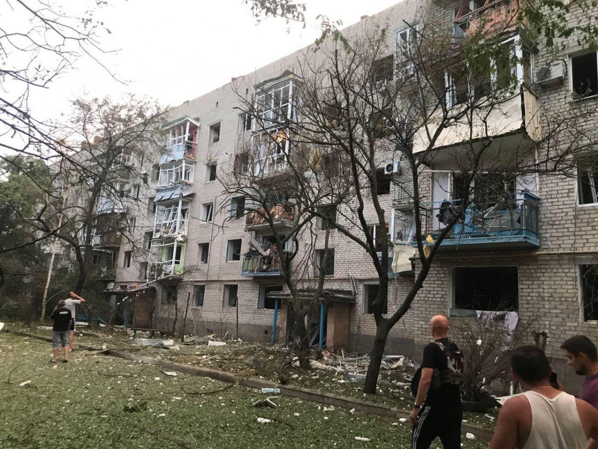 Последствия обстрела Славянска 22 июля. Фото: Донецкая ОВА