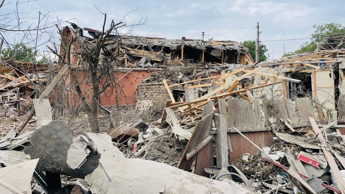 Последствия ракетного удара по Покровску. Фото: Руслан Требушкин