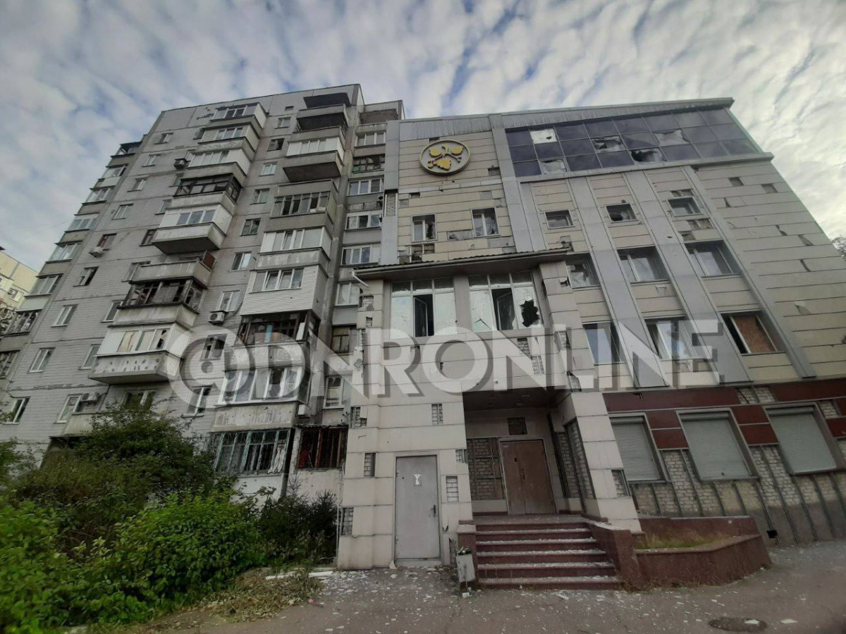 Последствия обстрела в Донецке. Фото из соцсетей