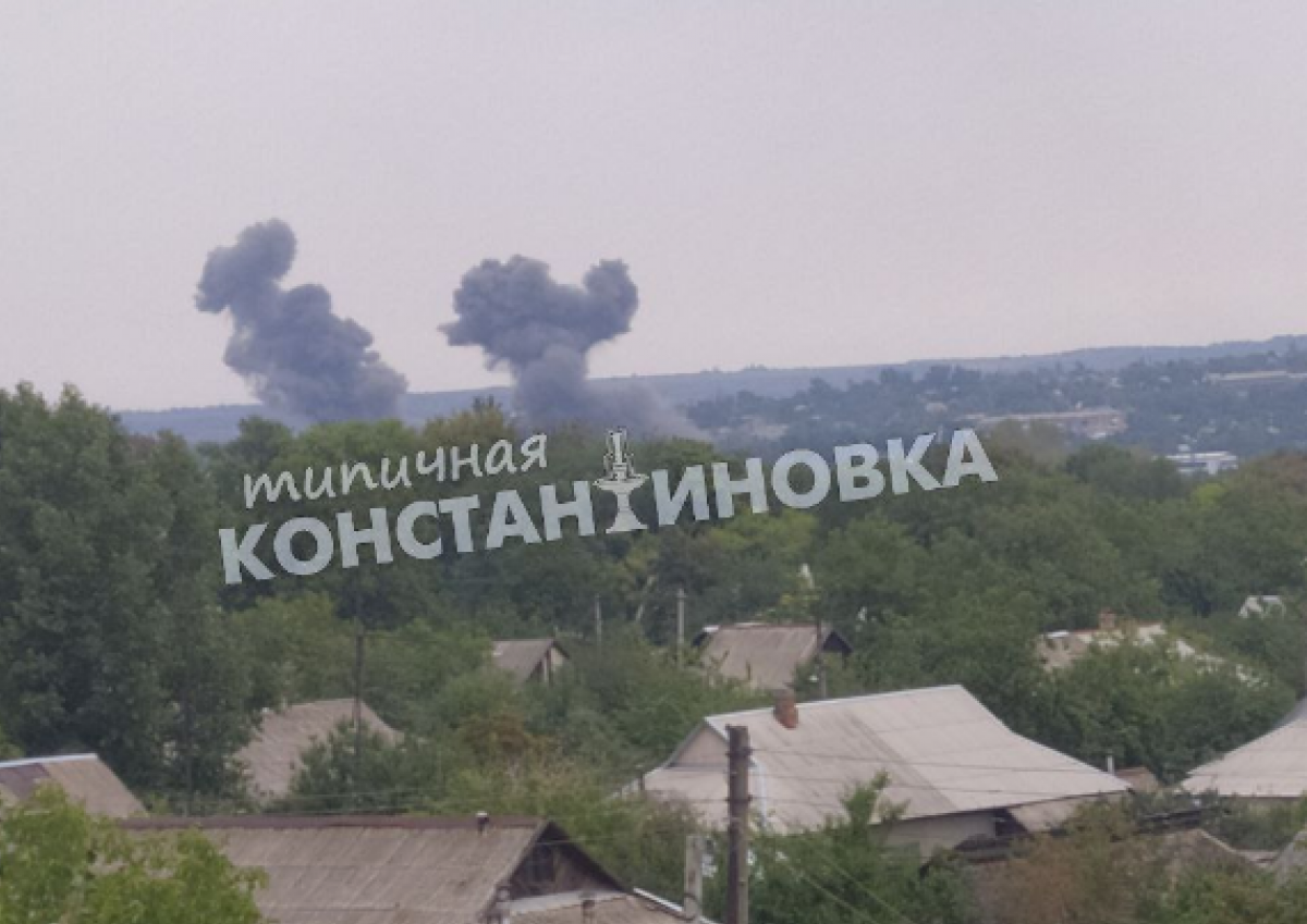 В Константиновке Донецкой области обстреляли жилой район