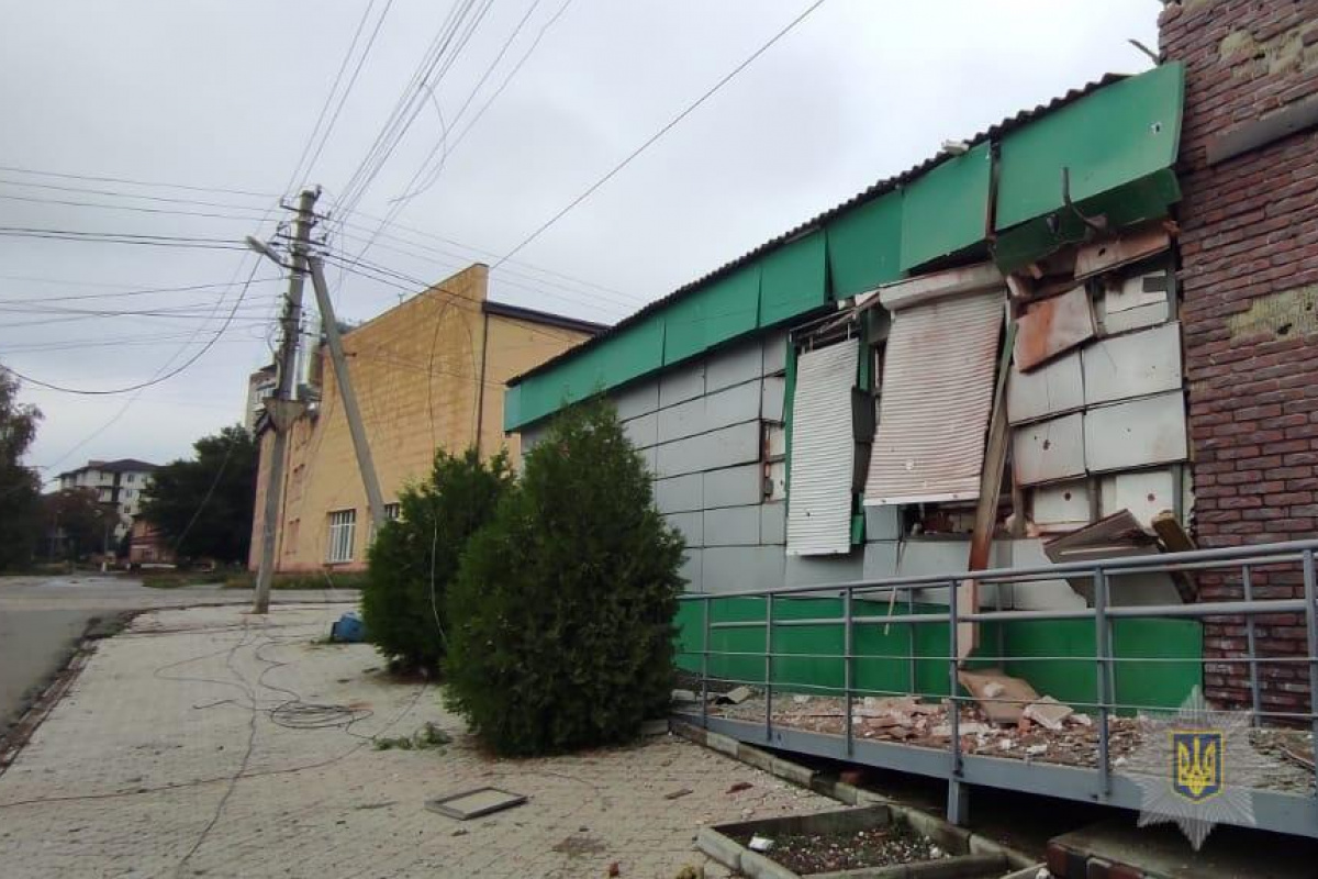 Последствия обстрела Донецкой области. Фото: полиции