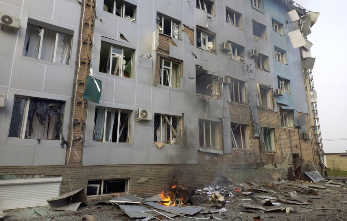 Последствия взрыва в Мелитополе. Фото: соцсети
