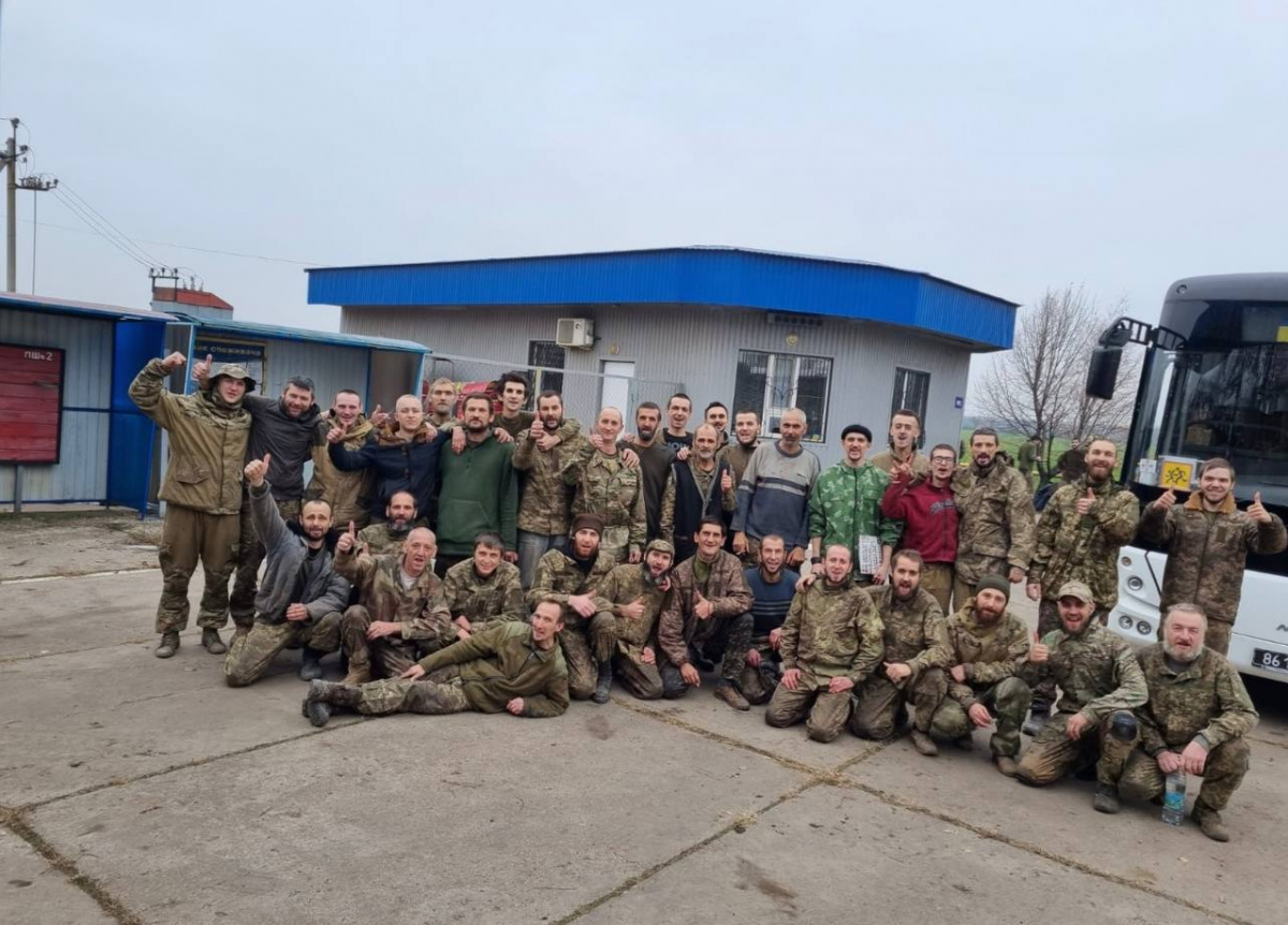 Из плена в Украину возвращены еще 45 военных