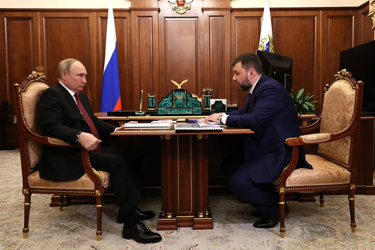 Путин и Пушилин. Фото: пресс-служба Кремля