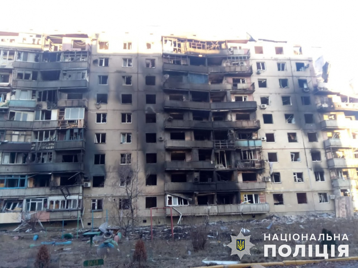 Войска РФ обстреляли 16 населенных пунктов Донецкой области за сутки. Фото: Полиция Донецкой области