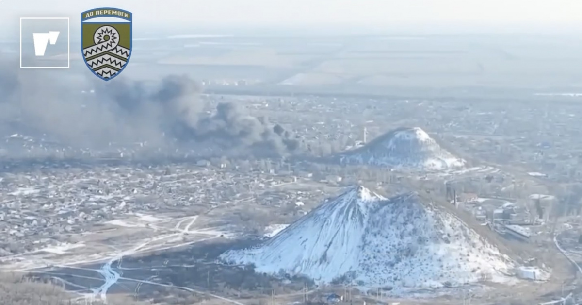 Последствия удара в Донецке. Скриншот