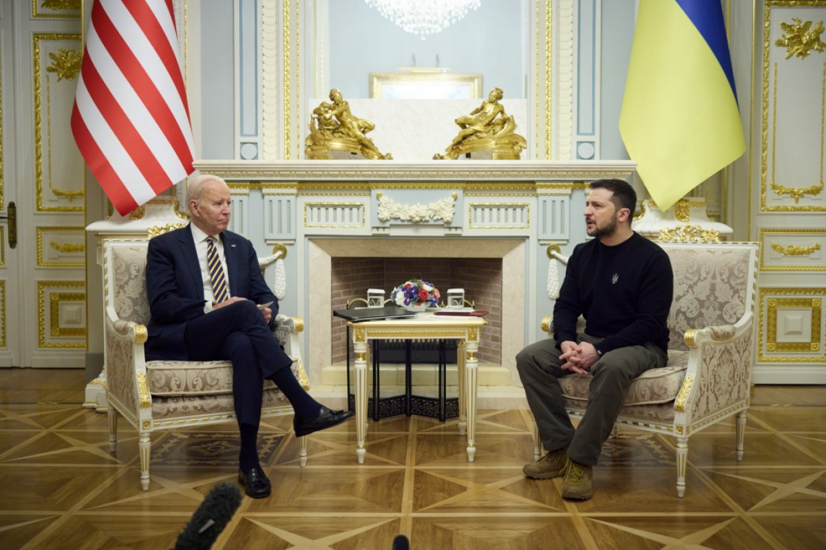 Зеленський і Байден у Києві поспілкувалися віч-на-віч. США анонсували нову військову допомогу